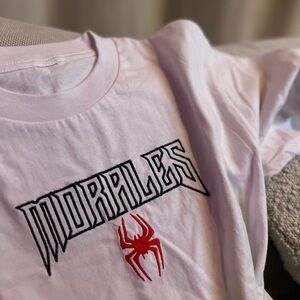 Spiderman morales embroidered tshirt